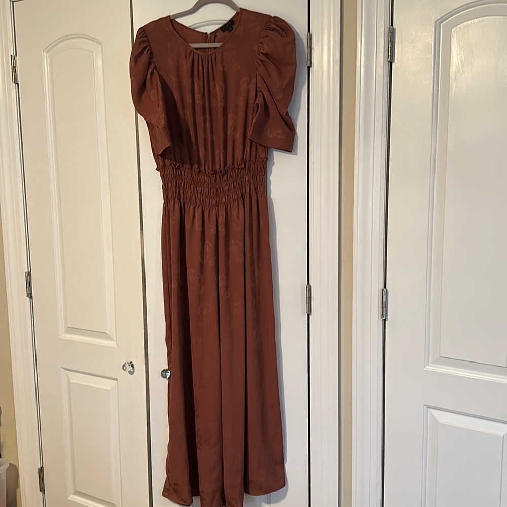 Anthropologie Brown Jump Suit